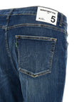 Department 5 Blaue Cropped Jeans aus Baumwolle