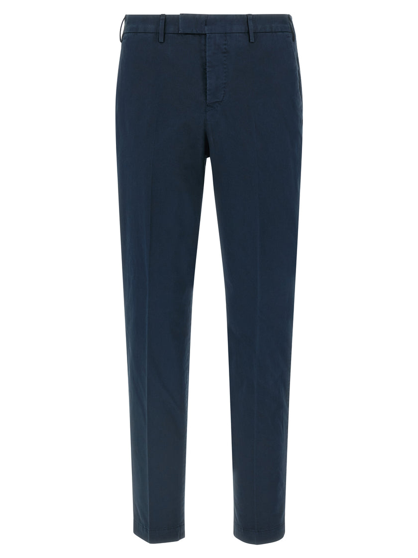 PT Torino Blaue Baumwoll-Freizeithose