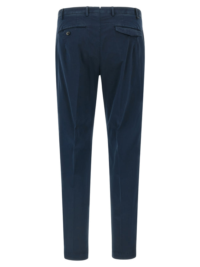 PT Torino Blaue Baumwoll-Freizeithose