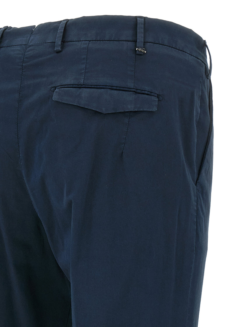 PT Torino Blaue Baumwoll-Freizeithose