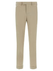 PT Torino Beige Virgin Wool Anzughose