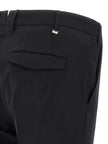 PT Torino Schwarze Hose aus reiner Schurwolle
