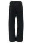 Entire Studios Schwarze Baumwoll-Jeans mit geradem Bein