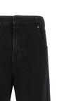 Entire Studios Schwarze Baumwoll-Jeans mit geradem Bein