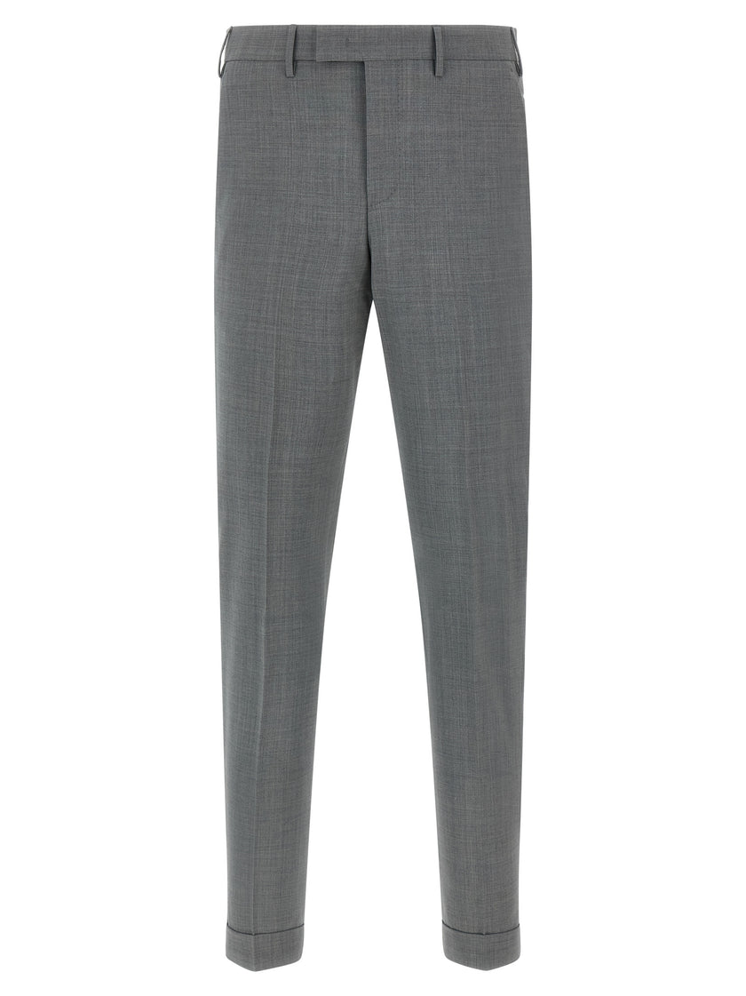 PT Torino Graue Hose aus reiner Schurwolle