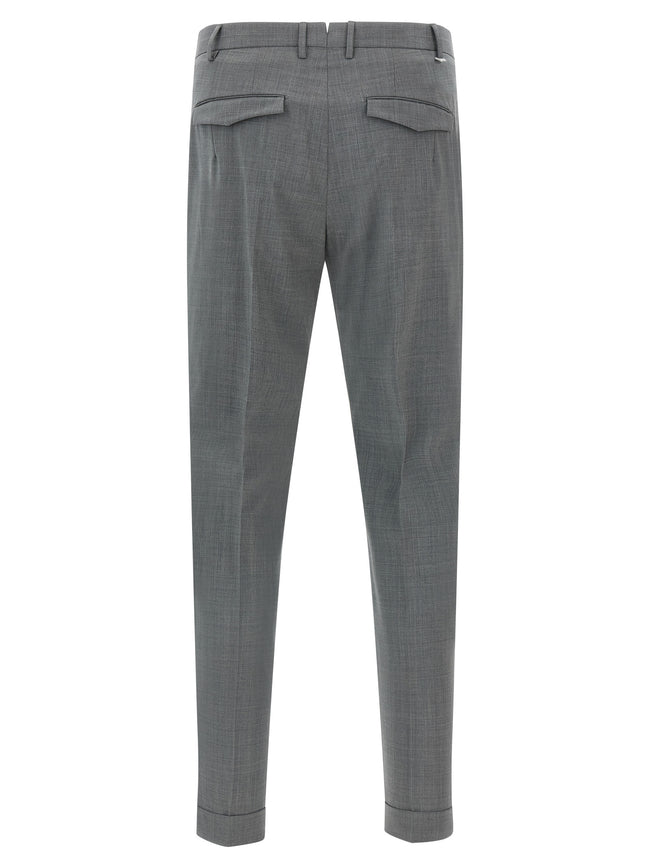 PT Torino Graue Hose aus reiner Schurwolle