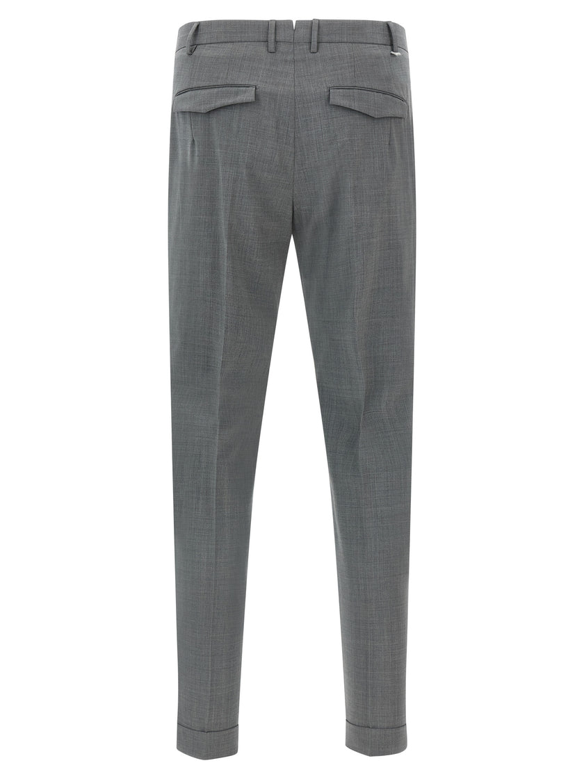 PT Torino Graue Hose aus reiner Schurwolle