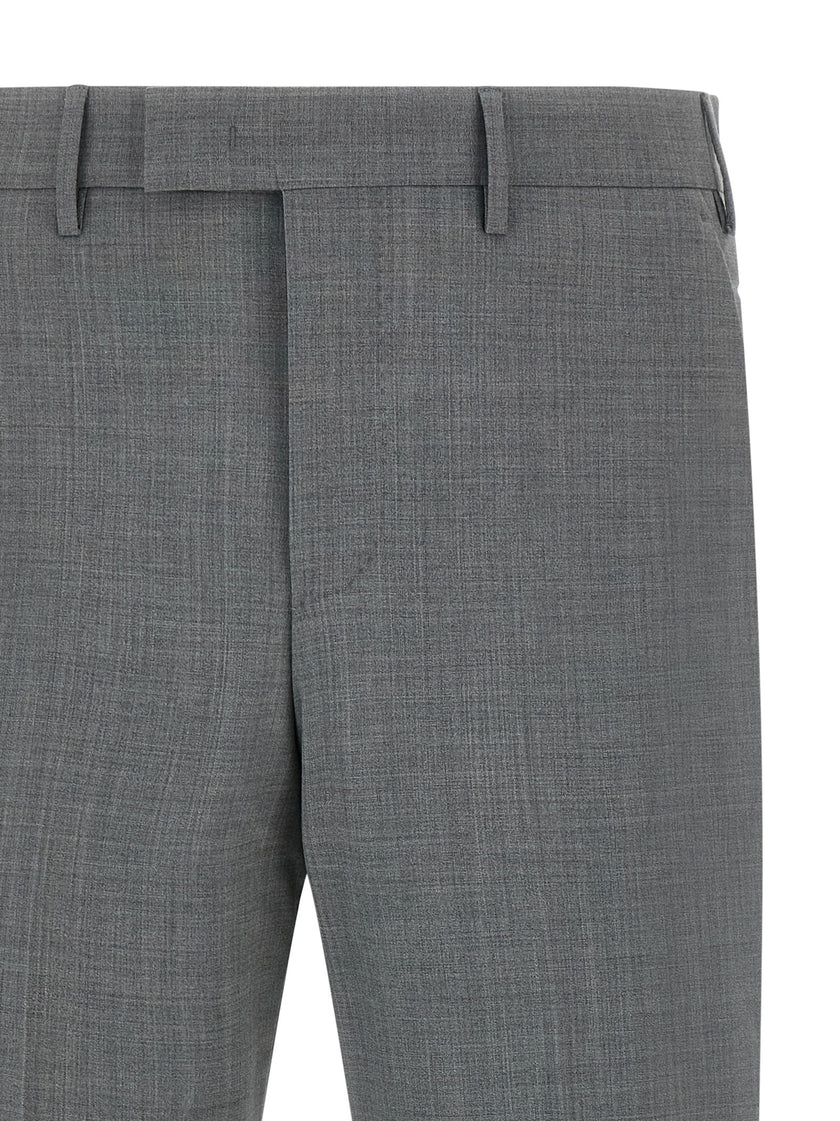 PT Torino Graue Hose aus reiner Schurwolle