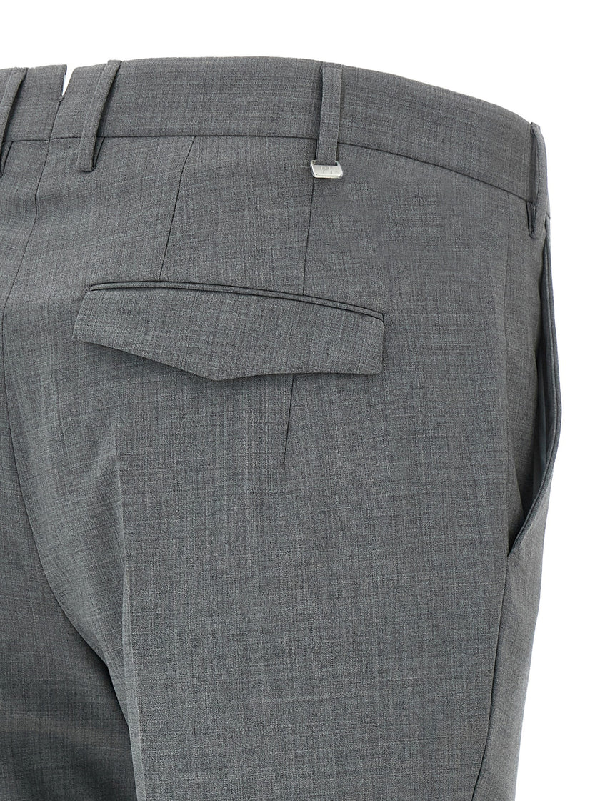 PT Torino Graue Hose aus reiner Schurwolle