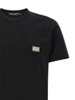 Dolce & Gabbana Schwarzes Baumwoll-T-Shirt