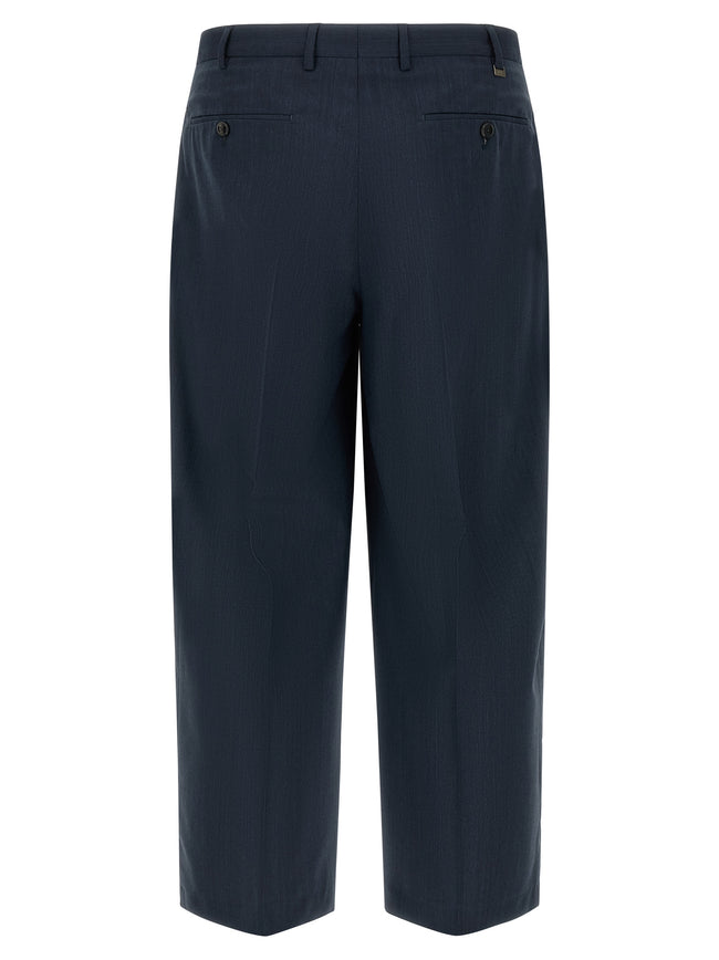 PT Torino Blue trousers in pure virgin wool