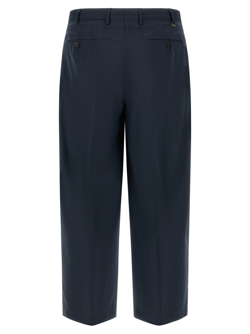 PT Torino Blaue Hose aus reiner Schurwolle