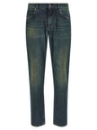 Dolce & Gabbana Blaue Jeans aus Baumwolle im geraden Schnitt