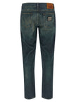 Dolce & Gabbana Blaue Jeans aus Baumwolle im geraden Schnitt