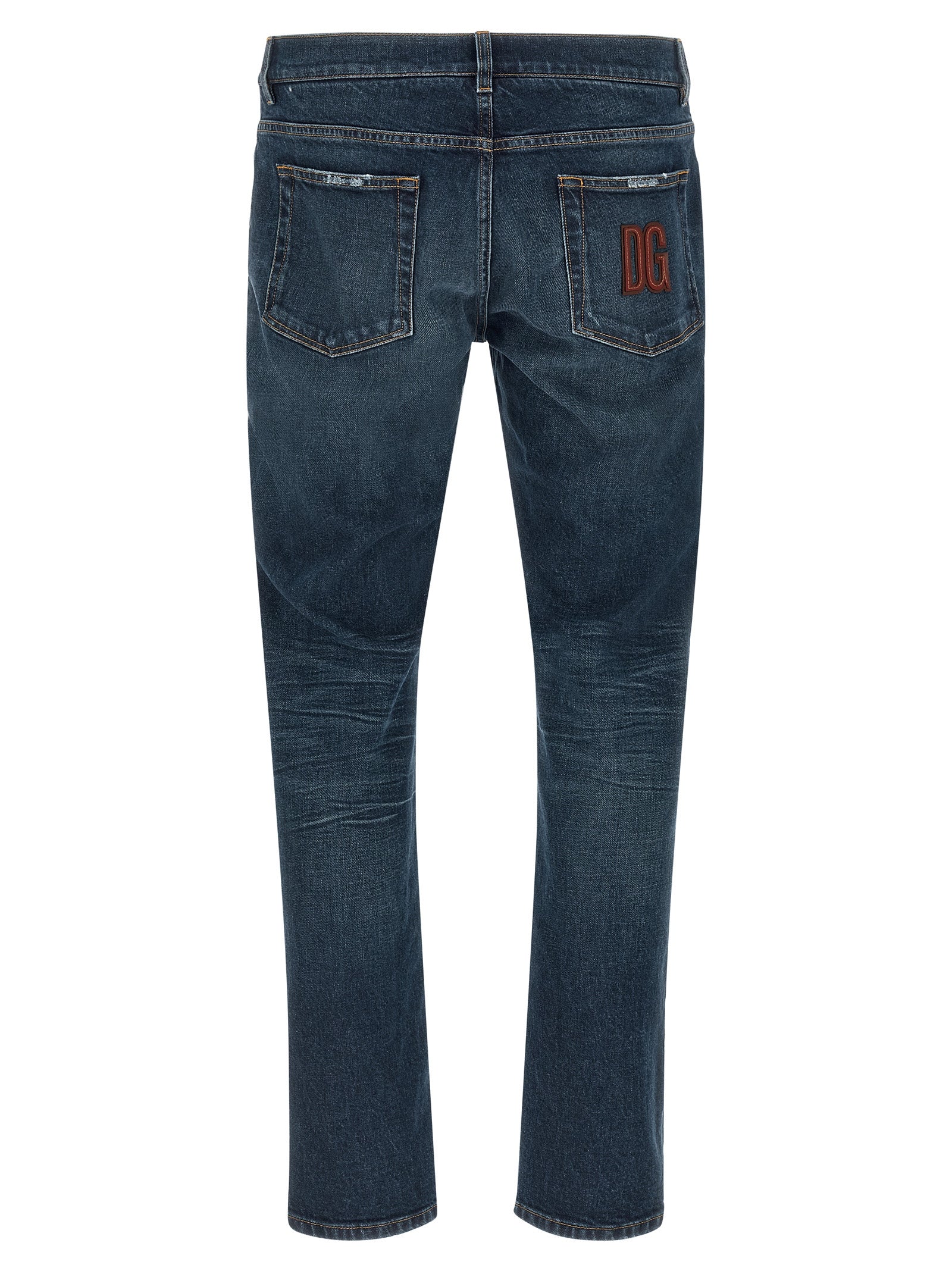Dolce & Gabbana Blaue Baumwolljeans Denim