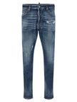 Dsquared² Blaue Baumwoll-Jeans im Slim Fit