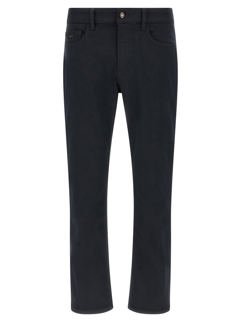 Hugo Boss Blaue Jeans mit geradem Bein aus Polyester