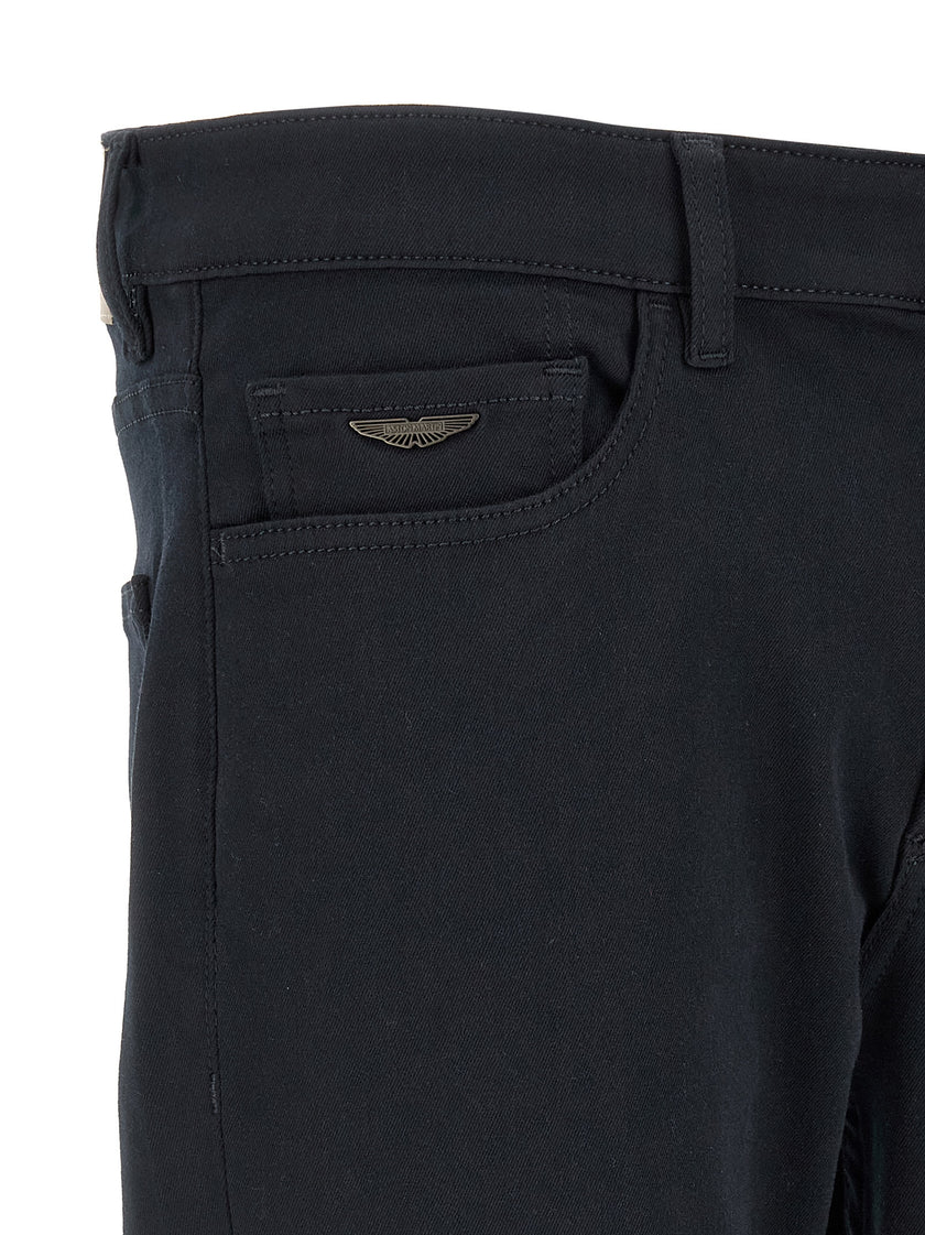 Hugo Boss Blaue Jeans mit geradem Bein aus Polyester