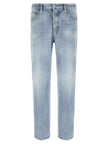 Dsquared² Blaue Jeans aus Baumwolle im geraden Schnitt