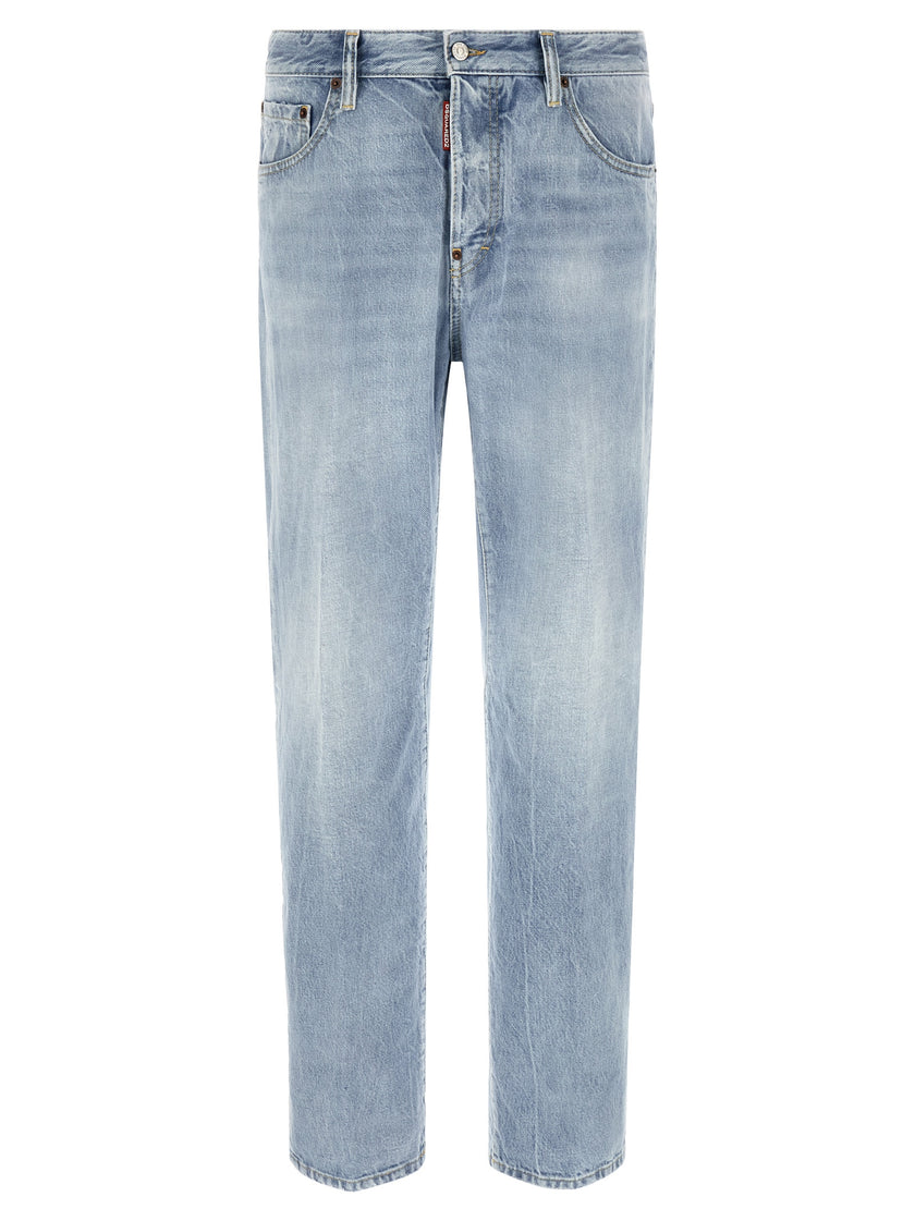 Dsquared² Blaue Jeans aus Baumwolle im geraden Schnitt