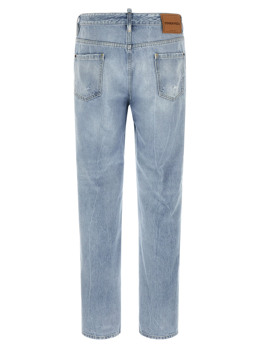Dsquared² Blaue Jeans aus Baumwolle im geraden Schnitt