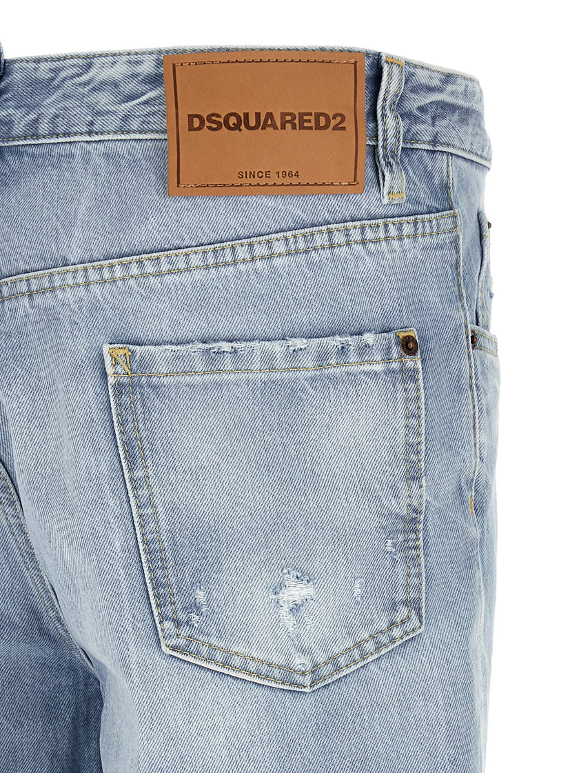 Dsquared² Blaue Jeans aus Baumwolle im geraden Schnitt