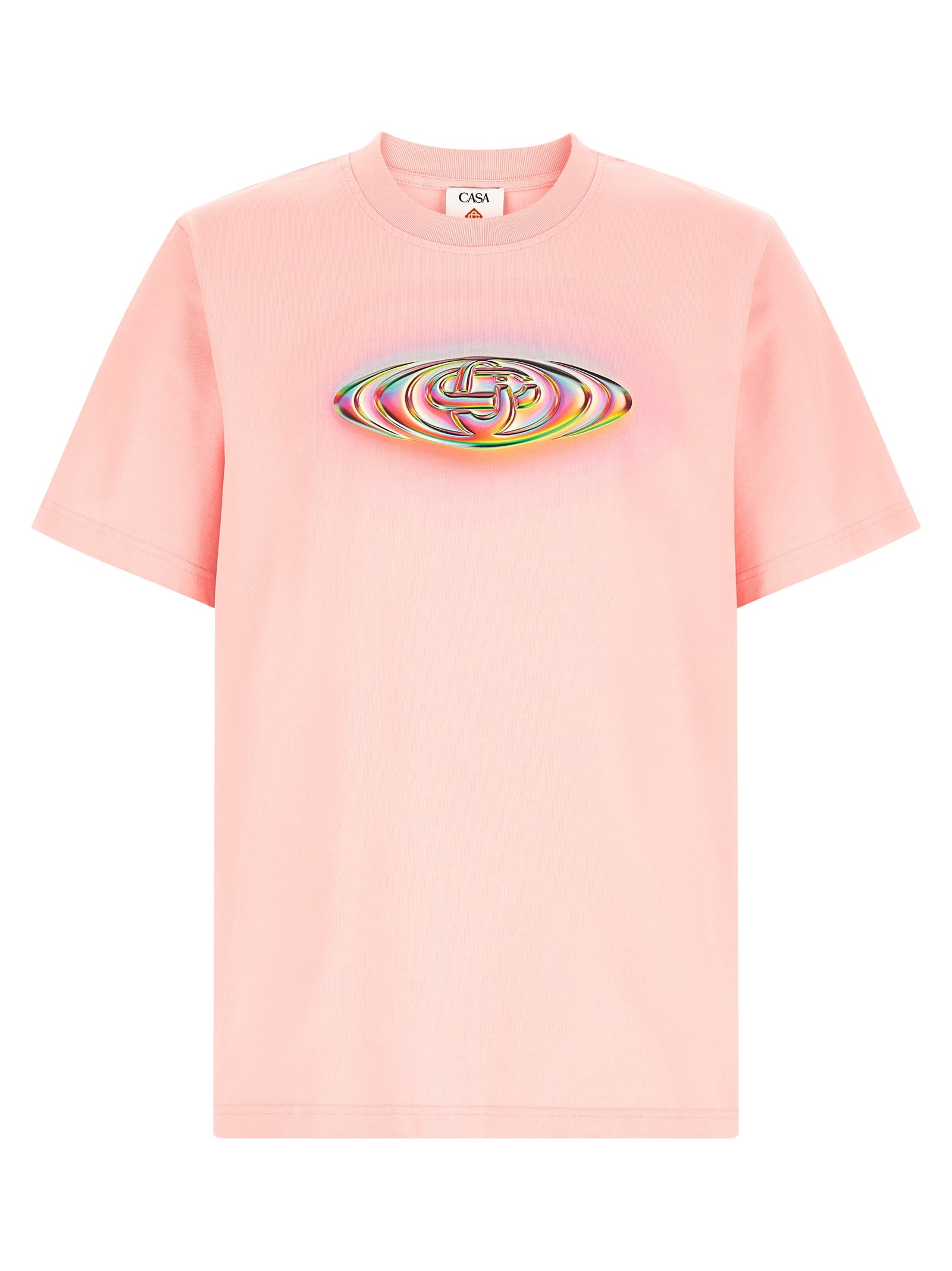 Casablanca Mehrfarbiges Bio-Baumwoll-T-Shirt