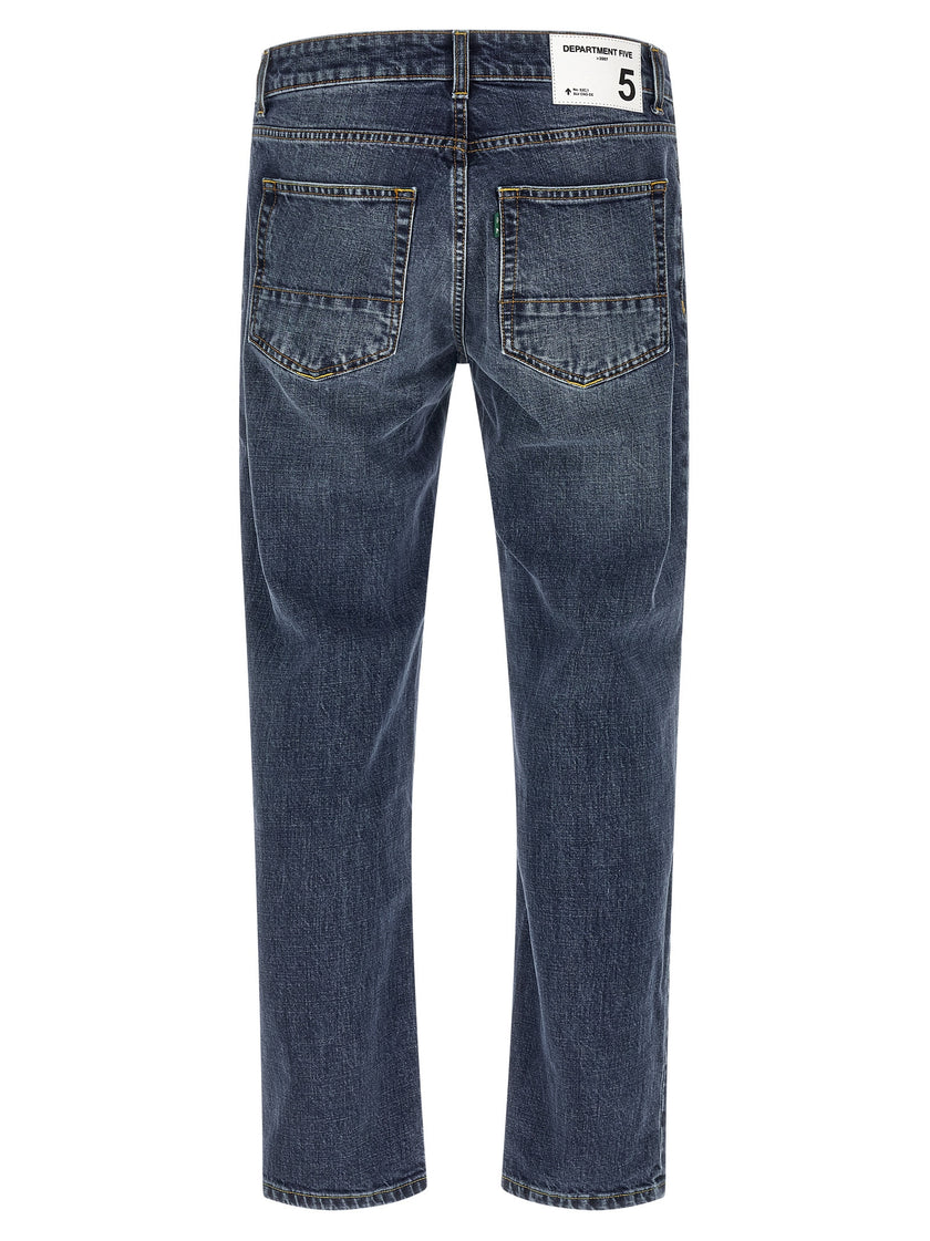 Department 5 Blaue Jeans aus Baumwolle im geraden Schnitt