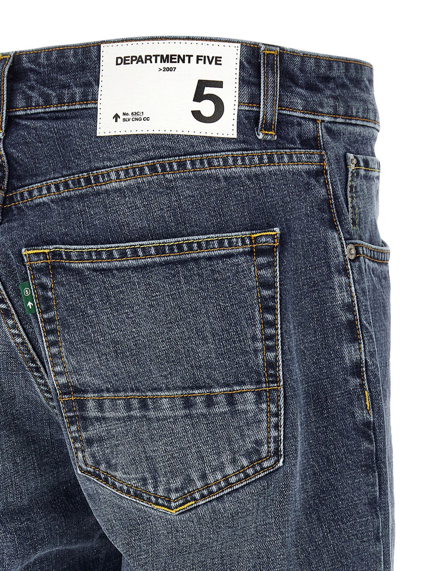 Department 5 Blaue Jeans aus Baumwolle im geraden Schnitt
