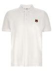 Maison Kitsuné Weißes Poloshirt aus Baumwolle