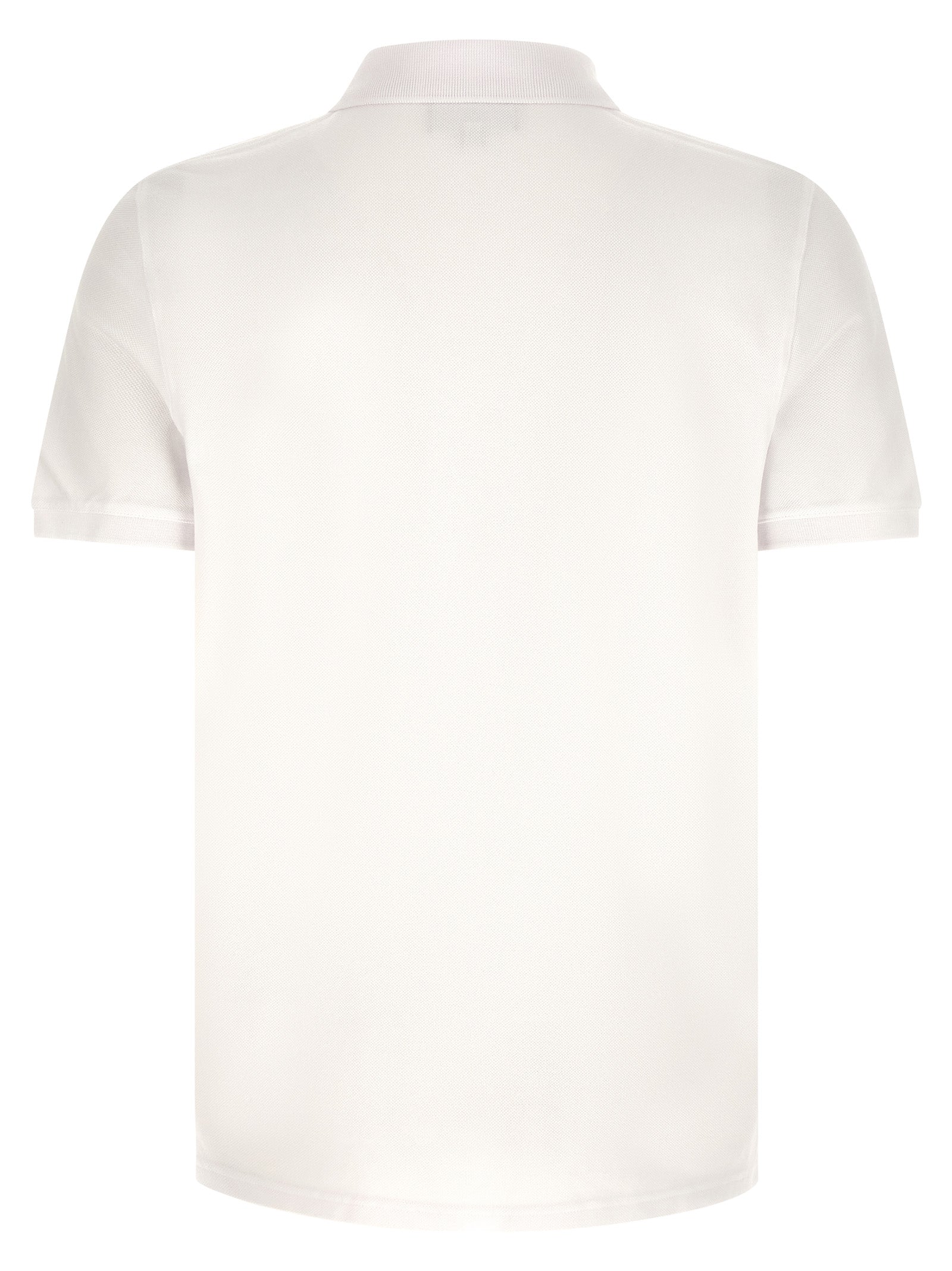 Maison Kitsuné Weißes Poloshirt aus Baumwolle