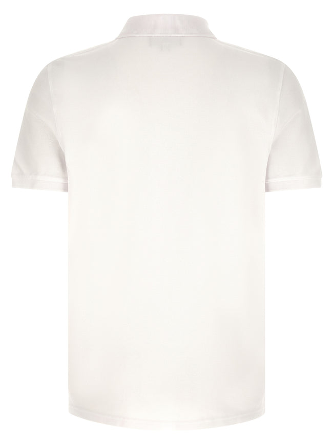 Maison Kitsuné Weißes Poloshirt aus Baumwolle