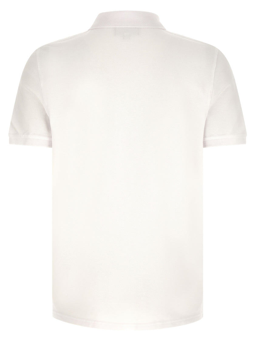Maison Kitsuné Weißes Poloshirt aus Baumwolle