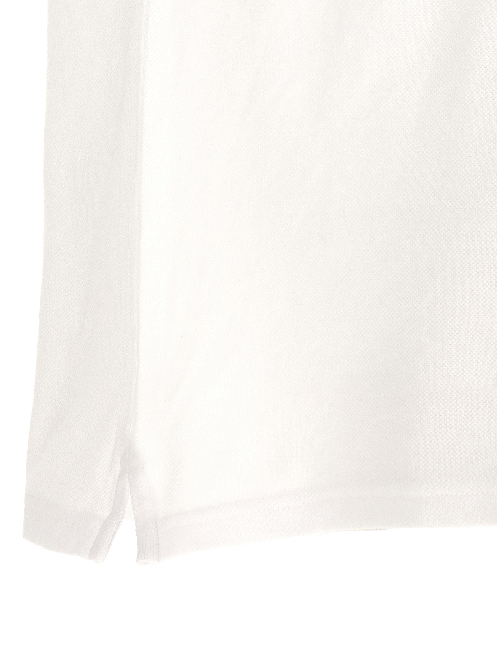 Maison Kitsuné Weißes Poloshirt aus Baumwolle
