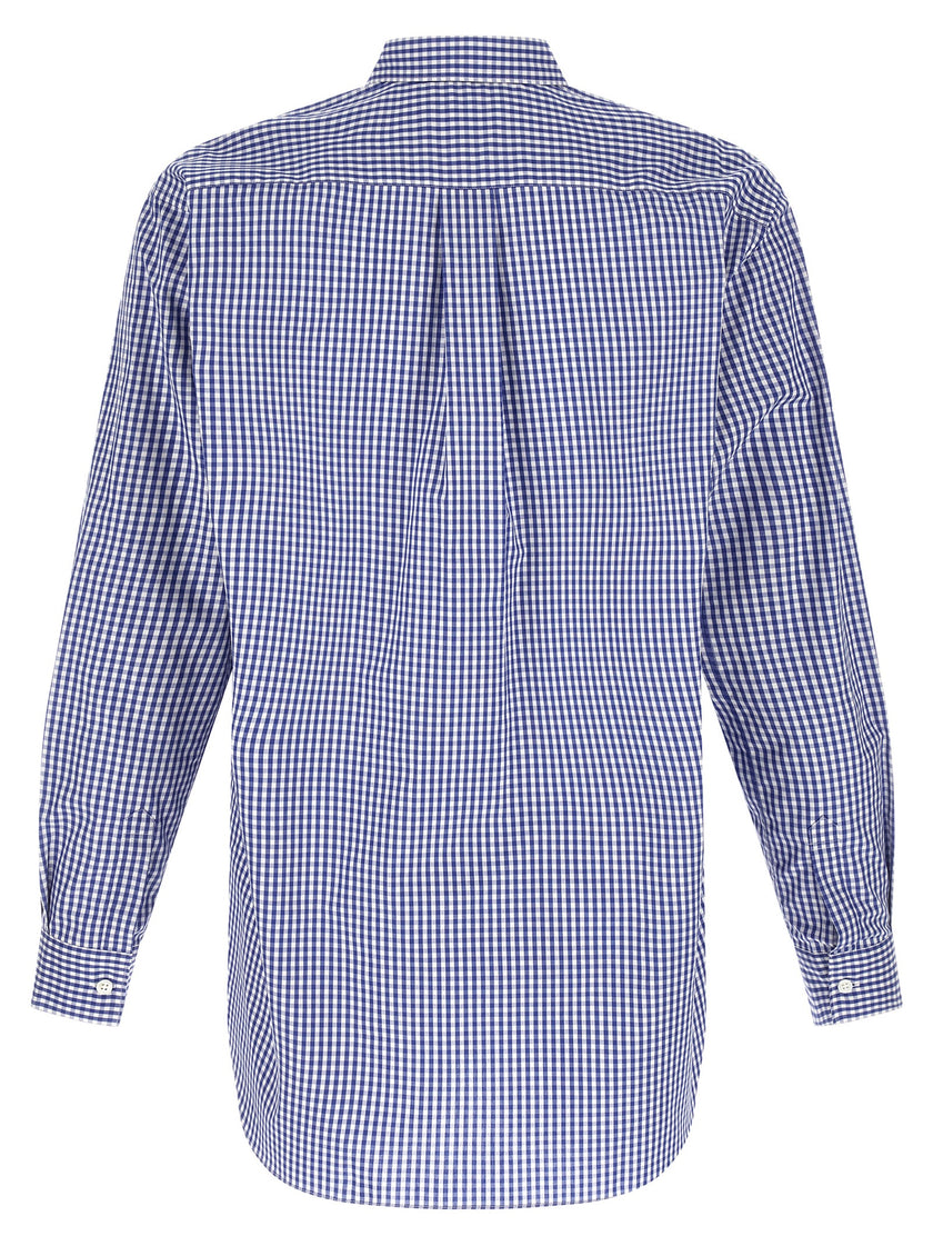 Comme Des Garçons Blaue Baumwollbluse