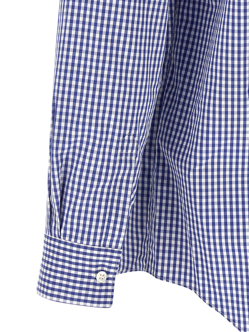 Comme Des Garçons Blaue Baumwollbluse
