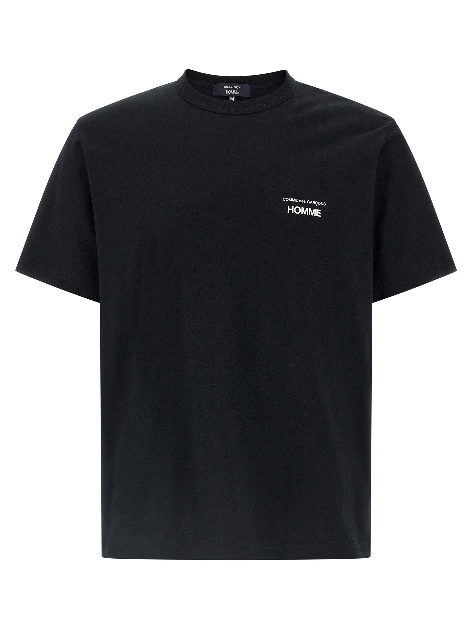 Comme Des Garçons Schwarzes Baumwoll-T-Shirt