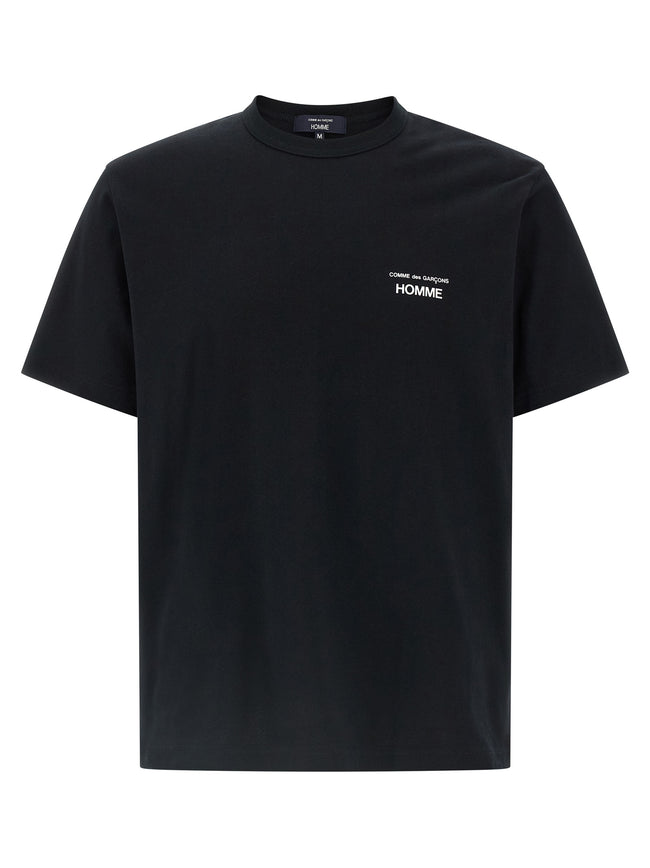 Comme Des Garçons Schwarzes Baumwoll-T-Shirt