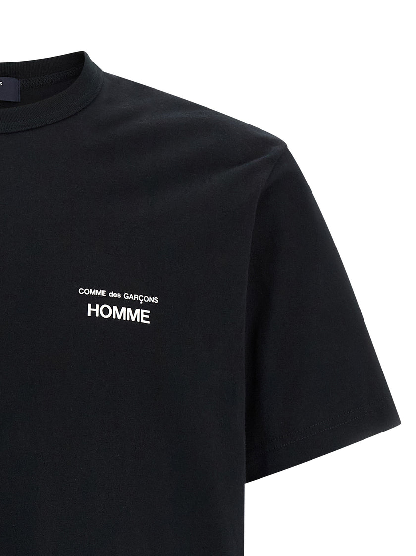 Comme Des Garçons Schwarzes Baumwoll-T-Shirt