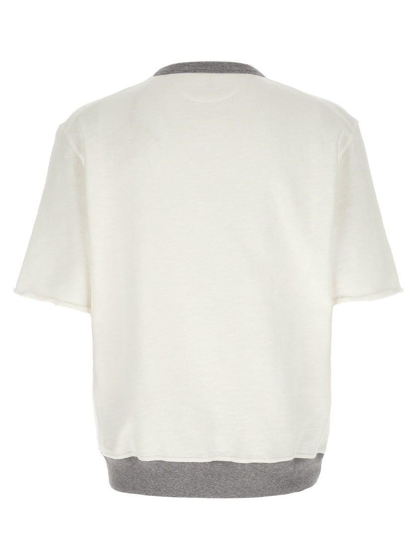 Brunello Cucinelli Weißes Baumwoll-Sweatshirt