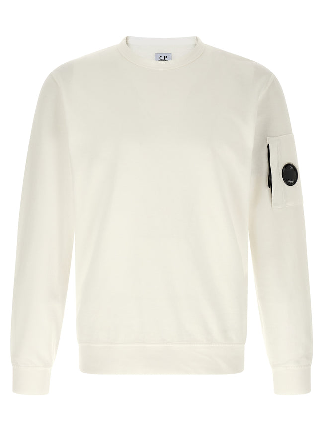 C.P. Company Weißes Baumwoll-Sweatshirt