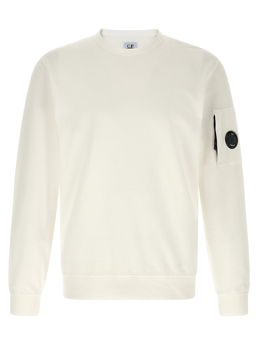 C.P. Company Weißes Baumwoll-Sweatshirt