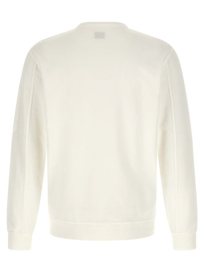 C.P. Company Weißes Baumwoll-Sweatshirt