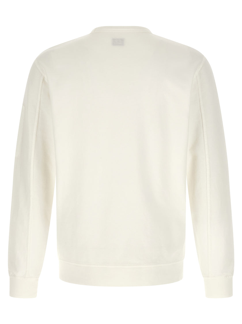 C.P. Company Weißes Baumwoll-Sweatshirt