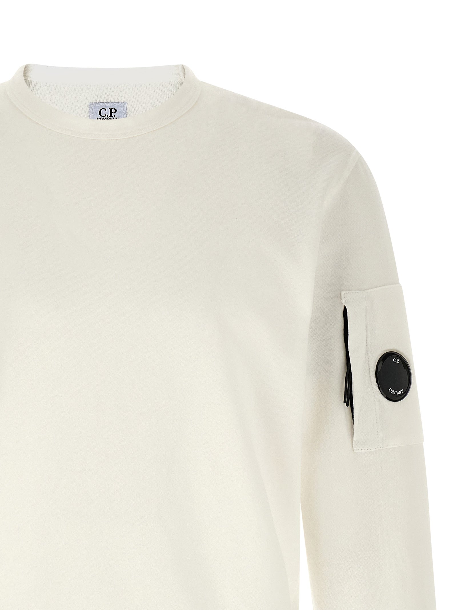 C.P. Company Weißes Baumwoll-Sweatshirt