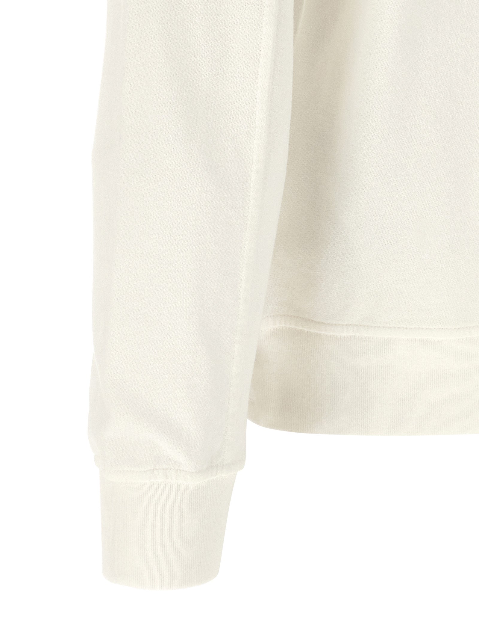C.P. Company Weißes Baumwoll-Sweatshirt