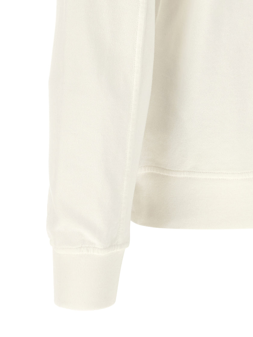 C.P. Company Weißes Baumwoll-Sweatshirt