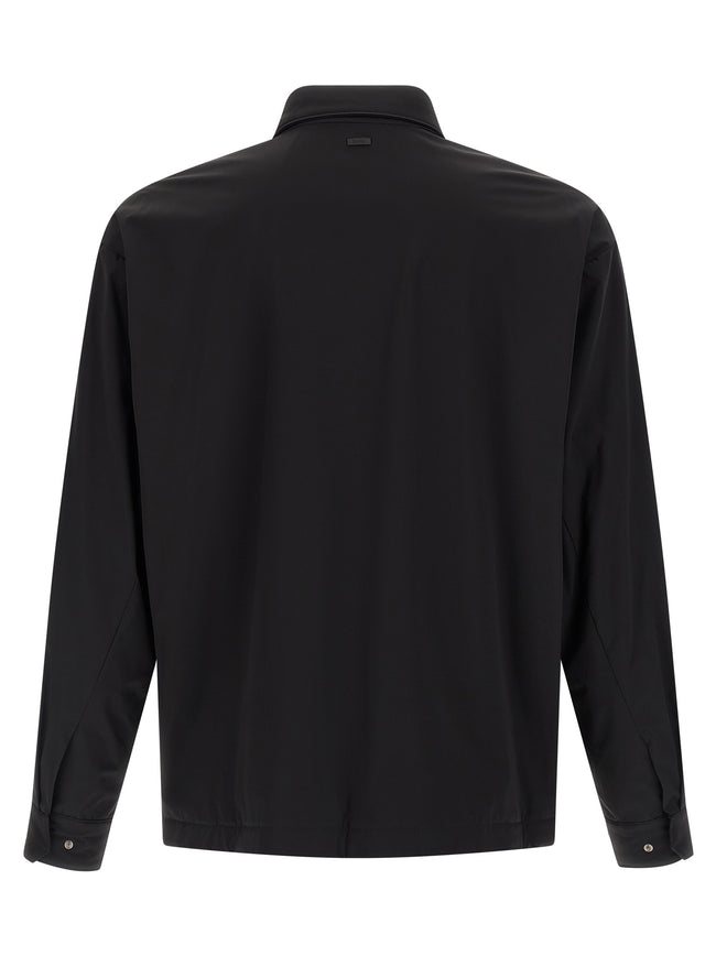 Herno Schwarze Polyamid-Shell-Jacke