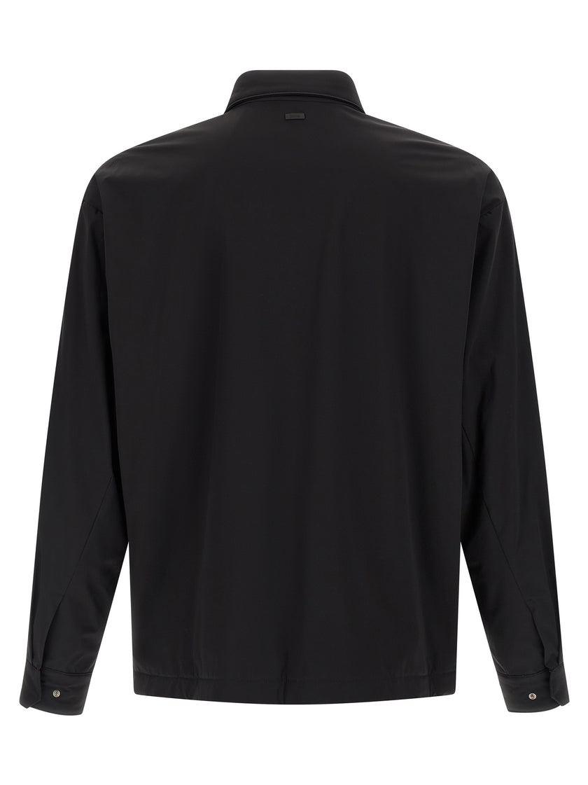 Herno Schwarze Polyamid-Shell-Jacke