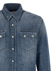Department 5 Blaue Baumwollbluse